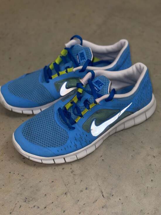 Nike Other - Nike Free Run 3 GS Coast Blue Silver Youth Barfoot Running Shoes